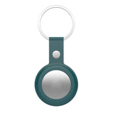 Funda de piel sintética a prueba de golpes y antiarañazos con llavero y anilla para AirTag